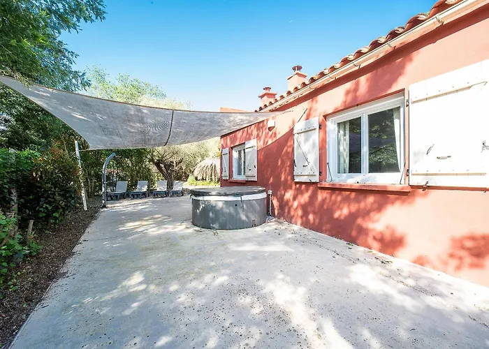 Le Paradis - Maison Avec Jacuzzi 別荘 アルジェレス・シュル・メール